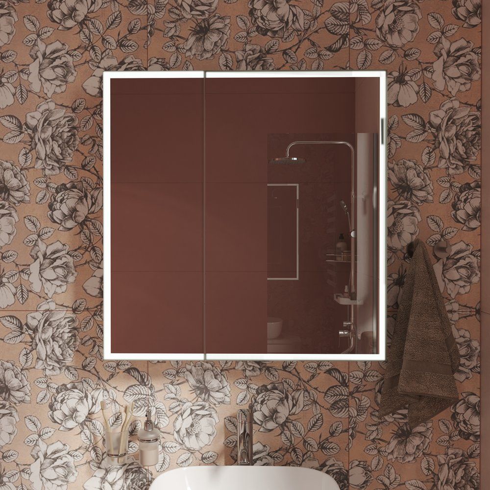 Купить Мебель для ванной STWORKI Копенгаген 80 белая со светлой столешницей, с раковиной Moduo 50 Square в Москве с доставкой Мебель для ванной STWORKI Копенгаген 80 белая со светлой столешницей, с раковиной Moduo 50 Square