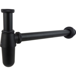 Сифон для раковины Акватек AQ6011MB бутылочный, черный