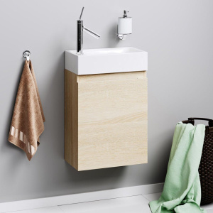 Тумба с раковиной Aqwella Leon MP 40, дуб сонома