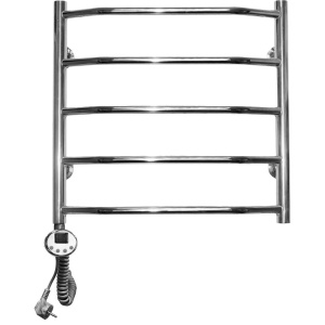 Полотенцесушитель электрический Domoterm Лаура П5 50x50, хром, L Полотенцесушитель электрический Domoterm Лаура П5 50x50, хром, L