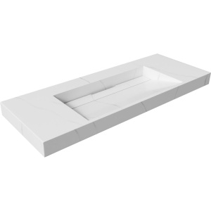 Раковина Armadi Art Flat Calacatta 120 с кронштейнами