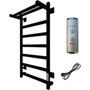 Полотенцесушитель электрический Тругор Пэк сп 20 П 80x50 с выключателем, черный Полотенцесушитель электрический Тругор Пэк сп 20 П 80x50 с выключателем, черный