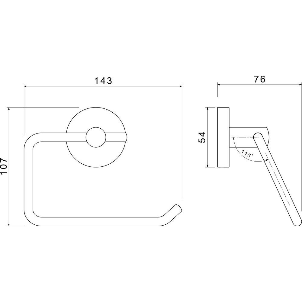 Купить Держатель туалетной бумаги Акватек Оберон AQ4218MB матовый черный в Москве с доставкой Держатель туалетной бумаги Акватек Оберон AQ4218MB матовый черный