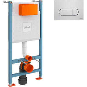 Система инсталляции для унитазов VitrA V-Fix Core 732-5800-01 с кнопкой смыва Root R 740-2280 хром Система инсталляции для унитазов VitrA V-Fix Core 732-5800-01 с кнопкой смыва Root R 740-2280 хром