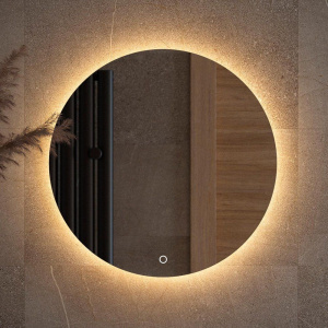 Зеркало круглое Defesto Opti DF 2852S 50 с LED-подсветкой, 43000К, сенсорный выключатель