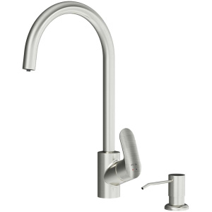 Смеситель для кухни AM.PM Like F8007T11 сатин, с дозатором Смеситель для кухни AM.PM Like F8007T11 сатин, с дозатором