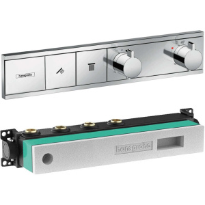 Термостат для ванны со скрытой частью Hansgrohe RainSelect на 2 потребителя 15380000S Термостат для ванны со скрытой частью Hansgrohe RainSelect на 2 потребителя 15380000S