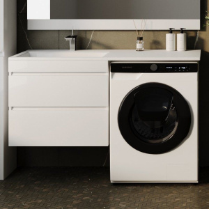 Тумба с раковиной Style Line Даллас 130 Люкс Plus подвесная L