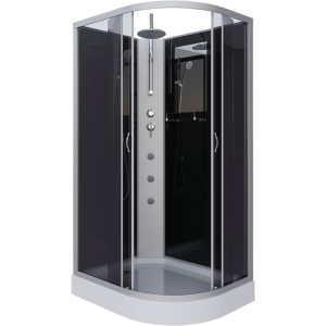 Душевая кабина Niagara Classic NG-3512-14LBKTG 120х80 см, без крыши, с гидромассажем и тропическим душем Душевая кабина Niagara Classic NG-3512-14LBKTG 120х80 см, без крыши, с гидромассажем и тропическим душем