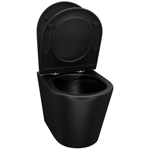 Купить Унитаз подвесной IDDIS Calipso CALR3BMi25 безободковый, с микролифтом в Москве с доставкой Унитаз подвесной IDDIS Calipso CALR3BMi25 безободковый, с микролифтом