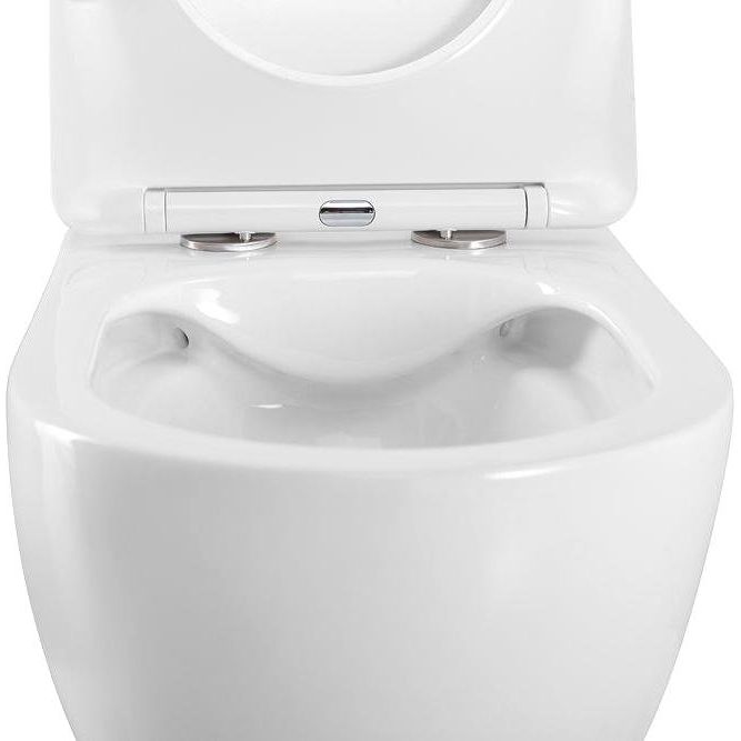 Купить Унитаз подвесной Art&Max Siena AM221CHR/SC с микролифтом, белый в Москве с доставкой Унитаз подвесной Art&Max Siena AM221CHR/SC с микролифтом, белый