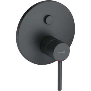 Смеситель для ванны с душем Kludi Bozz 386593976 черный матовый, с внутренней частью 88011
