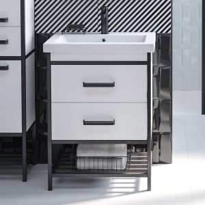 Тумба с раковиной Sanflor Норд 60 с раковиной Como 60 Тумба с раковиной Sanflor Норд 60 с раковиной Como 60