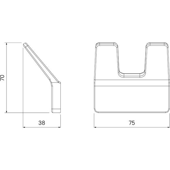 Купить Крючок IDDIS Slide SLIWT20i41 двойной, белый в Москве с доставкой Крючок IDDIS Slide SLIWT20i41 двойной, белый