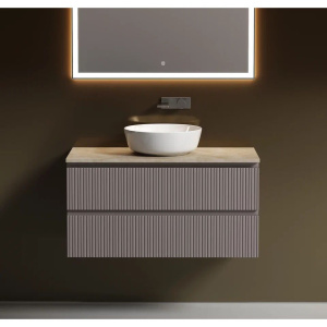 Тумба с раковиной Sancos Snob T 100 см, doha soft, столешница бежевая, раковина CN6013 Тумба с раковиной Sancos Snob T 100 см, doha soft, столешница бежевая, раковина CN6013