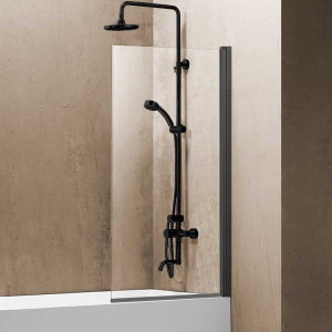 Шторка на ванну Vincea VSB-11800CLGM 80 см, профиль вороненая сталь, стекло прозрачное Шторка на ванну Vincea VSB-11800CLGM 80 см, профиль вороненая сталь, стекло прозрачное