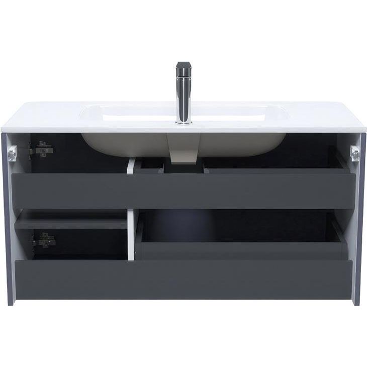 Купить Мебель для ванной IDDIS Edifice 100 подвесная, темно-серая в Москве с доставкой Мебель для ванной IDDIS Edifice 100 подвесная, темно-серая