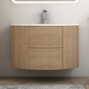 Тумба с раковиной Cezares Eden 91 rovere tabacco, раковина 50177 Тумба с раковиной Cezares Eden 91 rovere tabacco, раковина 50177