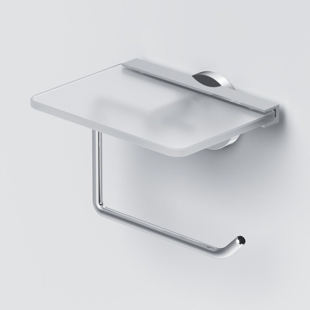 Купить Держатель туалетной бумаги AM.PM X-Joy A85A341500 с полкой для телефона, хром в Москве с доставкой Держатель туалетной бумаги AM.PM X-Joy A85A341500 с полкой для телефона, хром