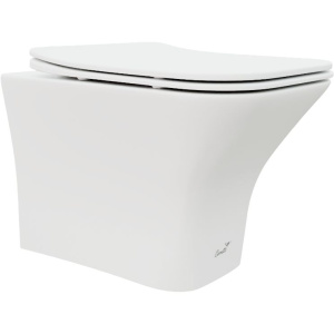 Унитаз подвесной Ceruttispa Vettore Aria 9242 MW безободковый, с микролифтом, белый матовый