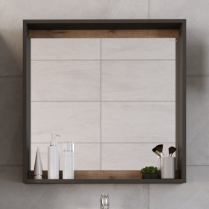 Зеркало Grossman Смарт 70 графит, с полкой Зеркало Grossman Смарт 70 графит, с полкой