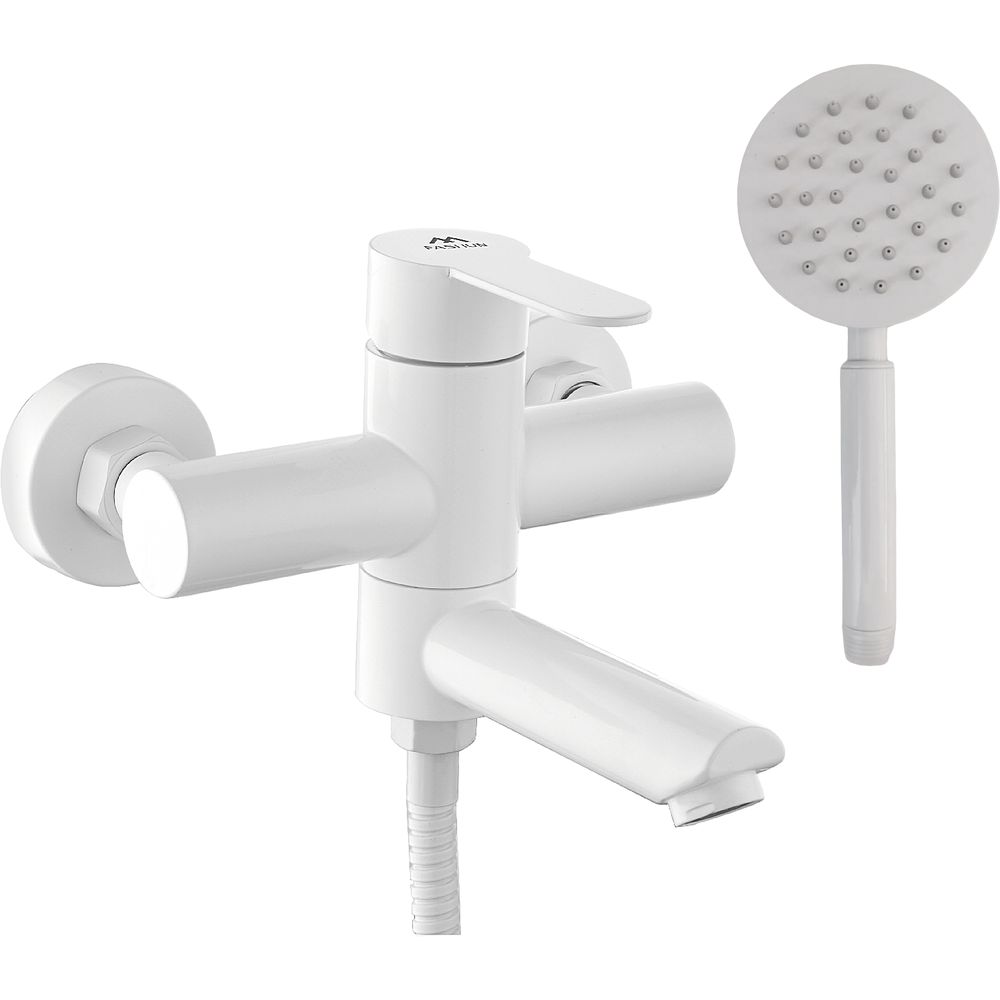 Смеситель для ванны с душем Fashun A53001-8 белый Смеситель для ванны с душем Fashun A53001-8 белый