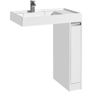 Тумба с раковиной Aquaton Лондри 20 1A2361K0LH010 белый глянец