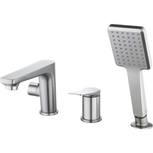 Смеситель на борт ванны Lemark Bronx LM3745GM графит