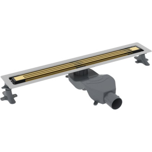 Душевой трап (лоток) Boheme B&T Infinity 80 см, золото