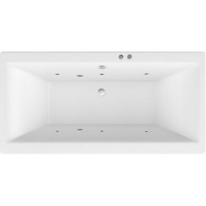 Акриловая ванна Excellent Pryzmat Slim WAEX.PRY17S.SOFT 170x75 см, с гидромассажем, с каркасом, со сливом-переливом
