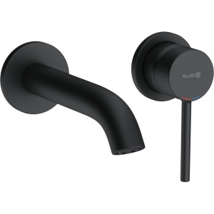 Смеситель для раковины Kludi Bozz 382443976 матовый черный, с внутренней частью 38243