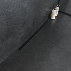 Душевой трап (лоток) Boheme B&T Infinity 80 см, черный