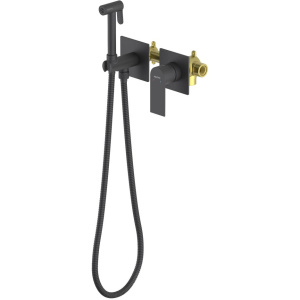 Гигиенический душ со смесителем Aquatek Лира AQ1420MB черный