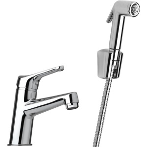 Смеситель для раковины Paini Bios 05CR205/574 с гигиеническим душем