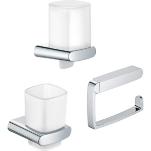 Набор Keuco Elegance new Дозатор Elegance new 11652 хром + Стакан Elegance new 11650 019000 хром + Держатель туалетной бумаги Elegance new 11662 01000