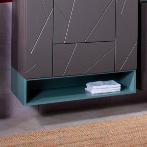 Полка Бриклаер Кристалл 90 под тумбу, муссон Полка Бриклаер Кристалл 90 под тумбу, муссон