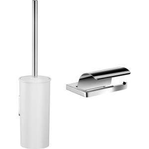 Набор Keuco Collection Moll Ершик Collection Moll 12764 белый + Держатель туалетной бумаги Collection Moll 12760 хром Набор Keuco Collection Moll Ершик Collection Moll 12764 белый + Держатель туалетной бумаги Collection Moll 12760 хром