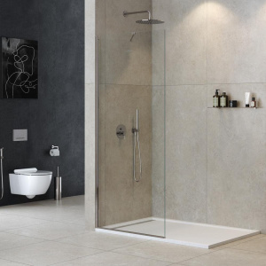 Душевая перегородка Cezares Liberta L-1-TB-90-C-Cr профиль хром, стекло прозрачное