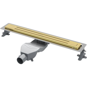 Душевой трап (лоток) Boheme Premium Trendy 80 см, золото