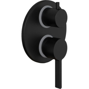 Смеситель для ванны с душем Paini Brera 74PZ6911 С ВНУТРЕННЕЙ ЧАСТЬЮ, черный матовый