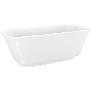 Акриловая ванна BelBagno Due BB702 170x80 см, отдельностоящая, с ножками, со сливом-переливом, с донным клапаном