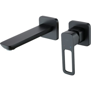 Смеситель для раковины IDDIS Slide SLIBL00i65 С ВНУТРЕННЕЙ ЧАСТЬЮ, черный матовый