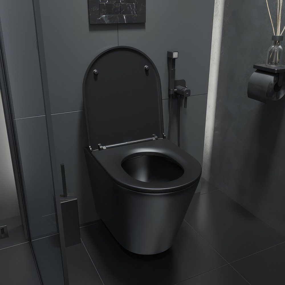 Купить Унитаз подвесной IDDIS Calipso CALR3BMi25 безободковый, с микролифтом в Москве с доставкой Унитаз подвесной IDDIS Calipso CALR3BMi25 безободковый, с микролифтом