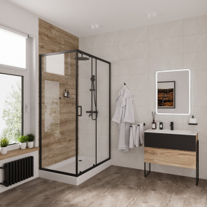 Душевой уголок Niagara NG 6812-08 Black Душевой уголок Niagara NG 6812-08 Black