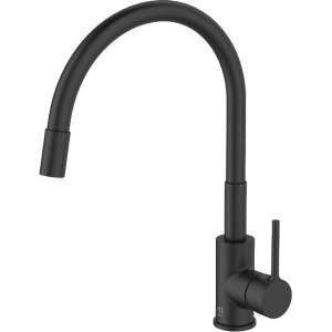 Смеситель для кухни Milardo Meal M01BL0FM05 черный, с гибким изливом