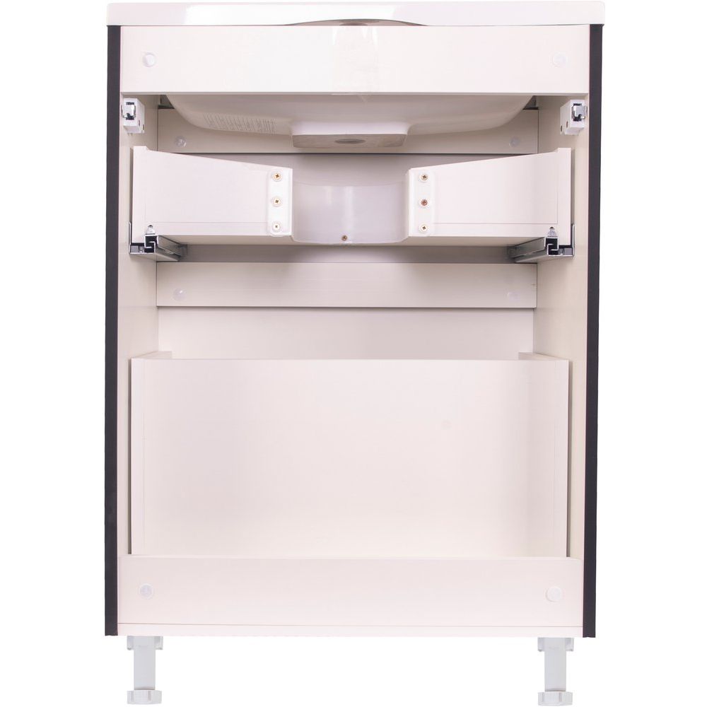 Купить Мебель для ванной Style Line Бергамо Мини 60 Люкс Plus напольная, антискрейтч черная в Москве с доставкой Мебель для ванной Style Line Бергамо Мини 60 Люкс Plus напольная, антискрейтч черная