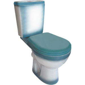 Унитаз-компакт Rosa Рио зеленый декор Унитаз-компакт Rosa Рио зеленый декор