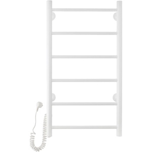 Полотенцесушитель электрический Domoterm Аврора DMT 109-6 40х80, белый, L Полотенцесушитель электрический Domoterm Аврора DMT 109-6 40х80, белый, L