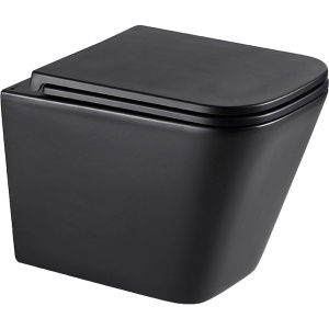 Унитаз подвесной Lemark Florex 9612002 матовый черный, с микролифтом Унитаз подвесной Lemark Florex 9612002 матовый черный, с микролифтом