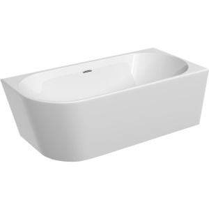 Акриловая ванна Sancos Veneto FB12 R 170x80 см, угловая, с каркасом, со сливом-переливом, асимметричная